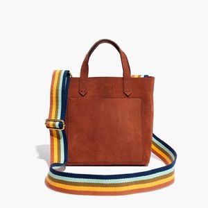 The small transport crossbody with rainbow strap